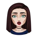 Стикер Типичная девушка