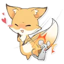 Стикер Girly Fox Remastered