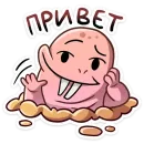 Стикер Голый землекоп | Naked mole
