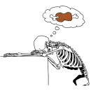 Стикер Груда костей ч.1