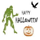 Стикер Halloween Zombie