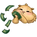 Стикер Хомяк Инвестор