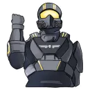 Стикер Helldivers Red Caffeine