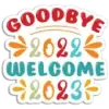 Стикер Hello 2023