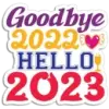 Стикер Hello 2023