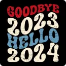 Стикер Hello 2024