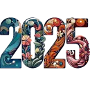 Стикер Hello 2025