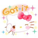 Стикер Hello Kitty
