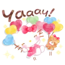 Стикер Hello Kitty