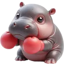 Стикер Бегемотики