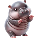 Стикер Бегемотики