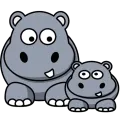 Стикер Hippo Pack