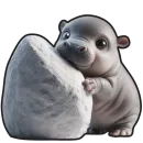 Стикер Бегемотик