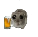 Стикер sad hamster
