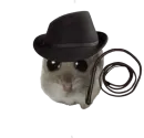 Стикер sad hamster