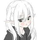 Стикер Эльфийка в худи