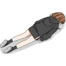 Стикер Худи тян