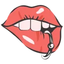 Стикер Hot Lips