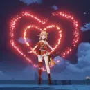 Стикер Сердечки геншин