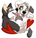 Стикер Huscai the Husky