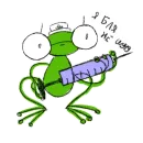 Стикер Hydrogen Frog ->