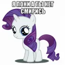 Стикер Я пони а ты нет