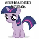 Стикер Я пони а ты нет