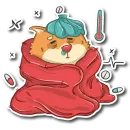 Стикер Пёс Ибу с текстом