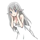 Стикер Эльфийка