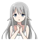 Стикер Эльфийка