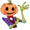 Стикер Jack Pumpkin Head
