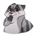 Стикер Jaxon Jed Raccoon