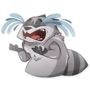Стикер Jaxon Jed Raccoon