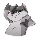 Стикер Jaxon Jed Raccoon