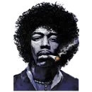 Стикер Jimi Hendrix