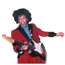 Стикер Jimi Hendrix