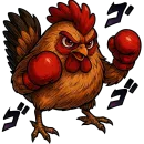 Стикер Angry Jo Jo Beasts