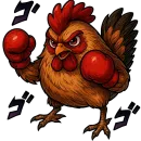 Стикер Angry Jo Jo Beasts