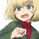 Стикер Katyusha ("Girls und Panzer")