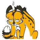 Стикер Khaleesi Serval