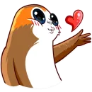 Стикер Porg