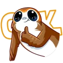 Стикер Porg