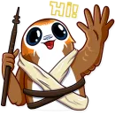 Стикер Porg
