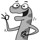 Стикер King of Lizard