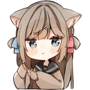 Стикер Кисуня тян