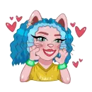 Стикер Kitty Pop Star