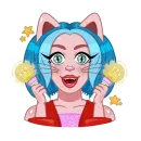 Стикер Kitty Pop Star