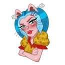 Стикер Kitty Pop Star