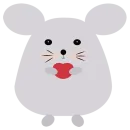 Стикер Cute mouse