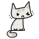 Стикер Кот Мяка